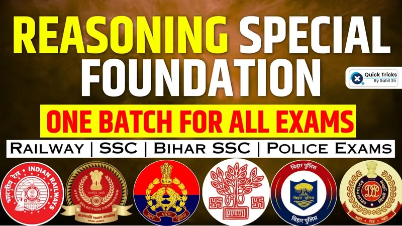 Reasoning Complete Foundation For All Exams